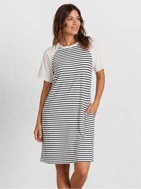 Dazy Black & White Striped T-Shirt Dress 🤍🖤 | Size Small | Knee Length